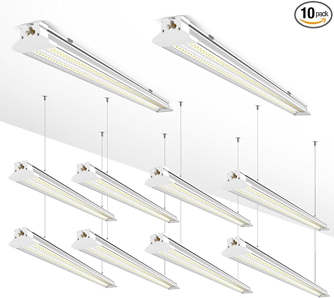 Super Bright New Upgrade Hanging | Surface Mount 8' 120w 5000k 20000lm 8ft Led by ELEKICO